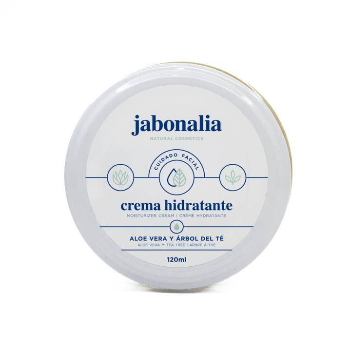 Jabonalia Soap Shop - Wholesale Facial Moisturizer - Aloe Vera and Tea Tree ECO Moisturizing Cream - 120ml1