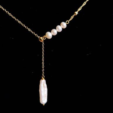 Evigt Ljus - Lariat Halsband Glittrande Pärlor för wholesale av Pompon La Tulipe