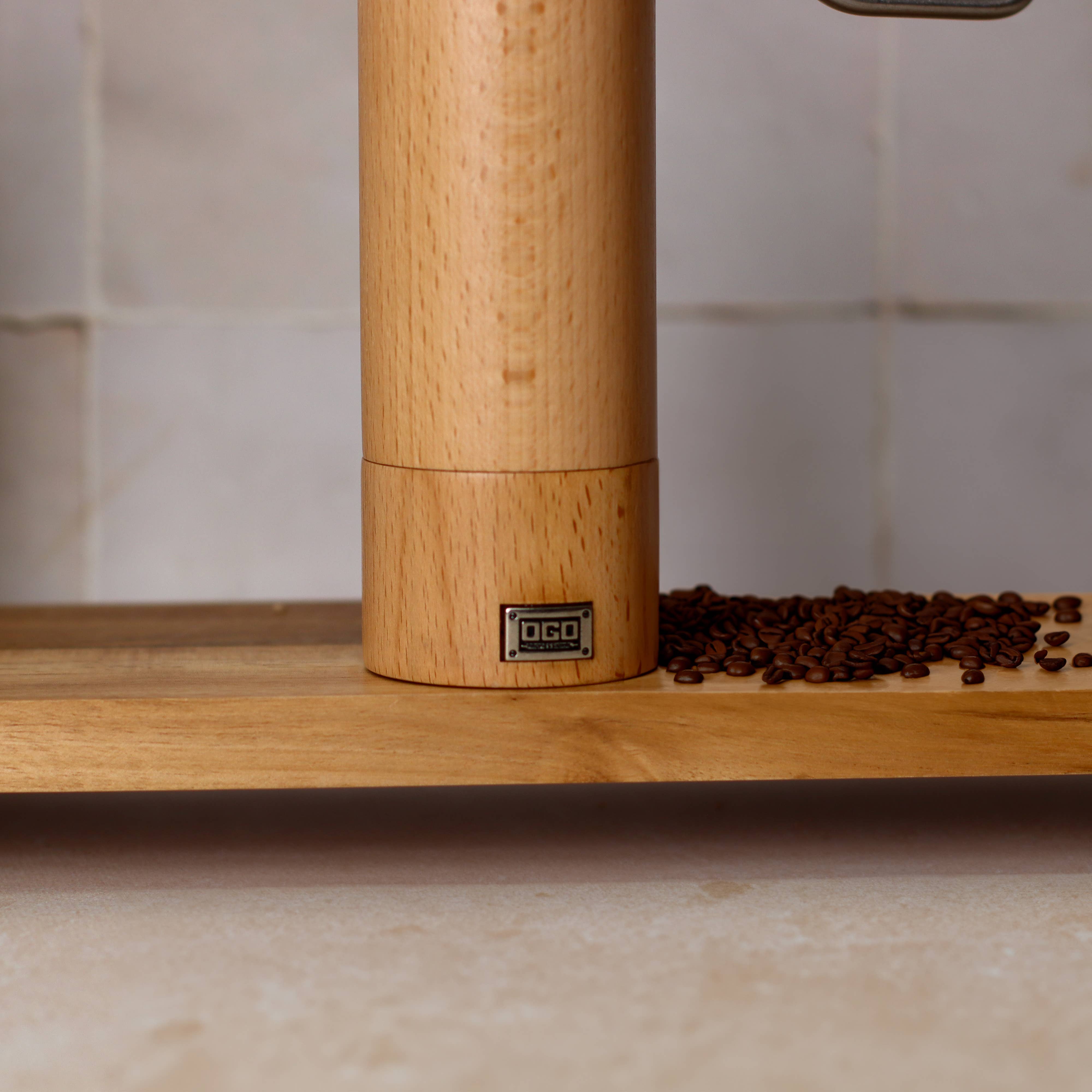 Ogo living - Venta al por mayor Molinillos de café - Molino de café manual de madera de haya2