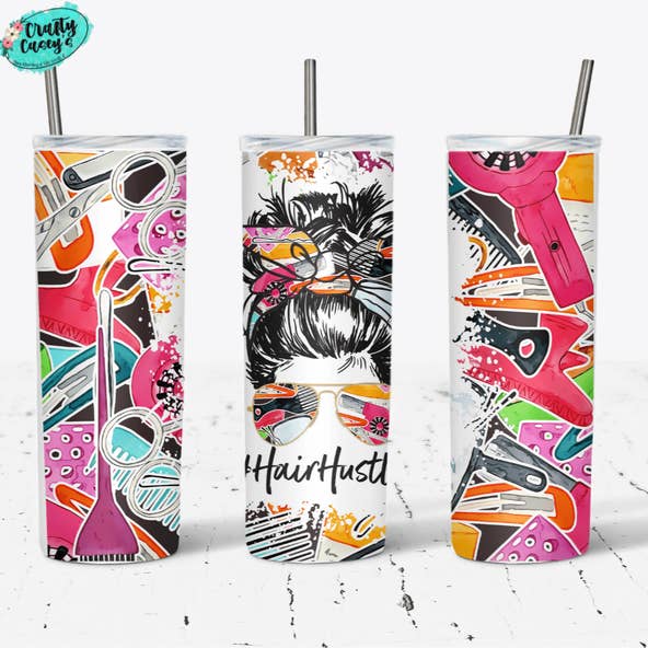 Mom Skull Hair Stylist-Occupational-Tumbler for wholesale by Crafty Casey's Wholesale