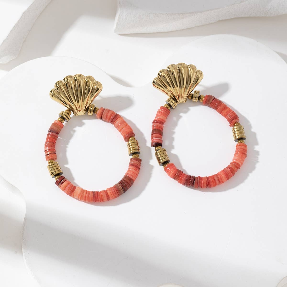 Lovelika - Wholesale Dangle Earrings - Coral drop earrings - Kylie