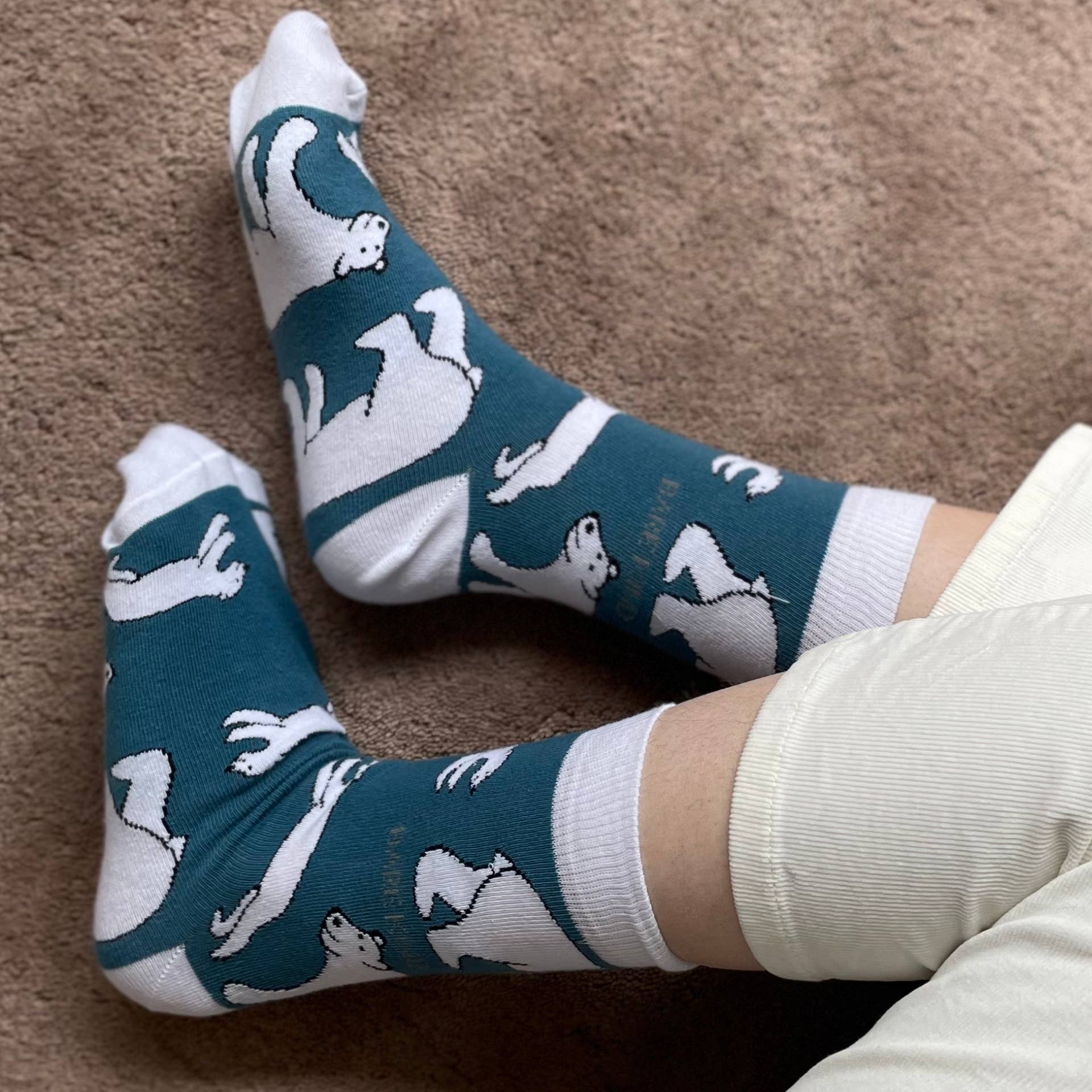 Bare Kind Socks - Wholesale Socks - Unisex - Polar Bear Socks | Bamboo Socks | Light Blue Socks7
