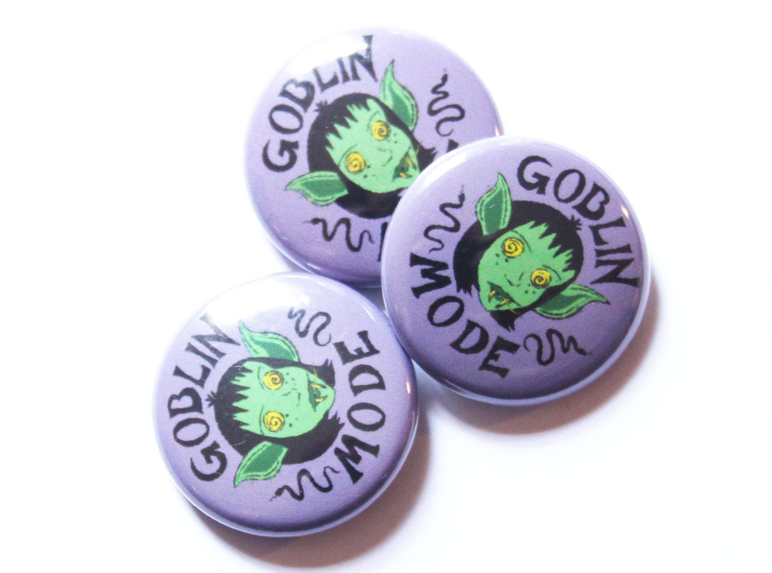 Midge Blitz - Wholesale Lapel Pin/Button - Goblin Mode One Inch Button2