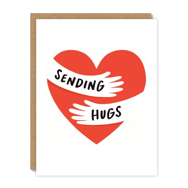 Envoi de câlins Carte de vœux pour la vente par Tiny Buffalo Designs Co.