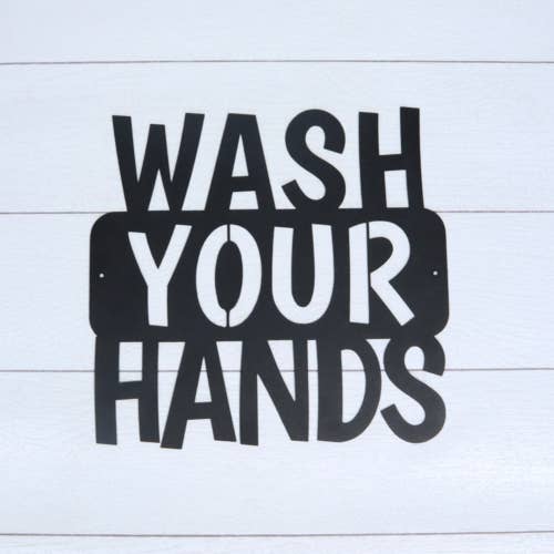 Letrero de lavar las manos para venta al por mayor de Metal Unlimited