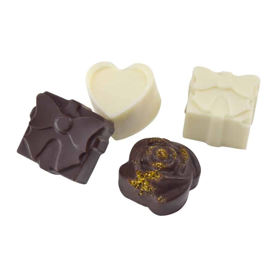 R&M International - Wholesale Chocolate/Candy Mold - Present, Heart and Rose Silicone Candy Mold3