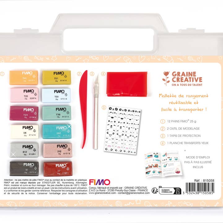 Graine Créative - Wholesale DIY Craft Kit - FIMO KAWAII YUMMY FAMILY CASE13