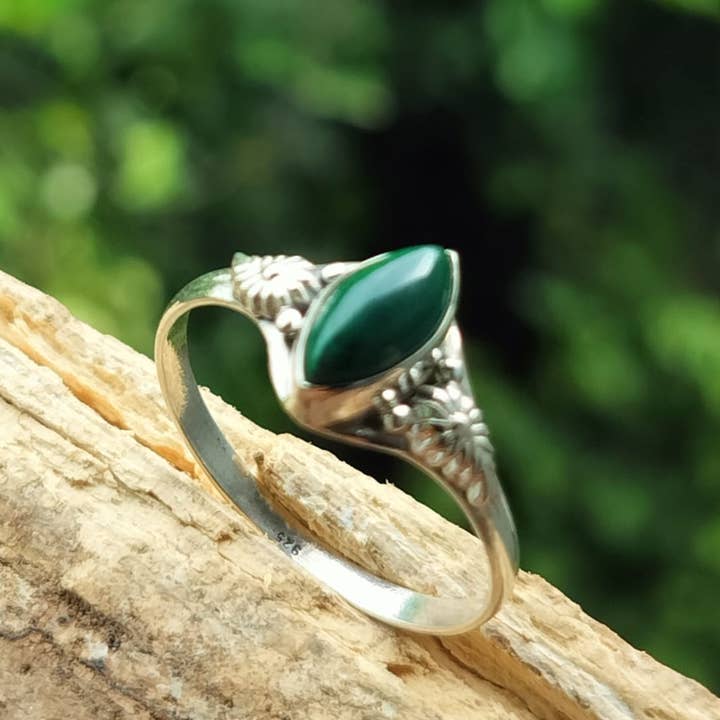 SILVER CAVE – wholesale Single stone/solitaire ring – Pack of 6 Natural Gemstones 925 Silver Handmade Rings6