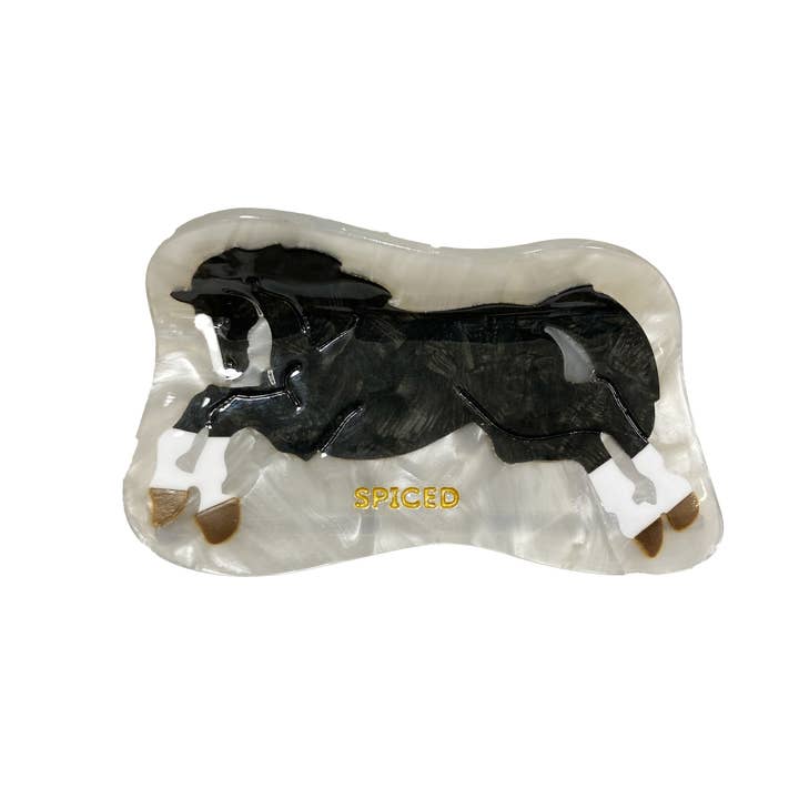 Spiced Equestrian - Wholesale Hair Clip - Women's - Prancing Pony Hair Clip3