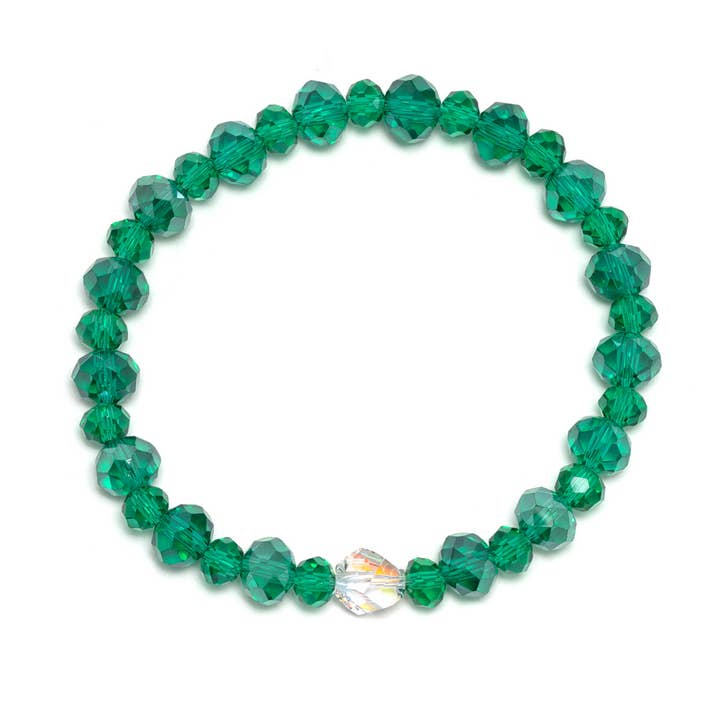 Emerald Shimmer Twinkle Stacker Bracelet for wholesale by JoJo Loves You®