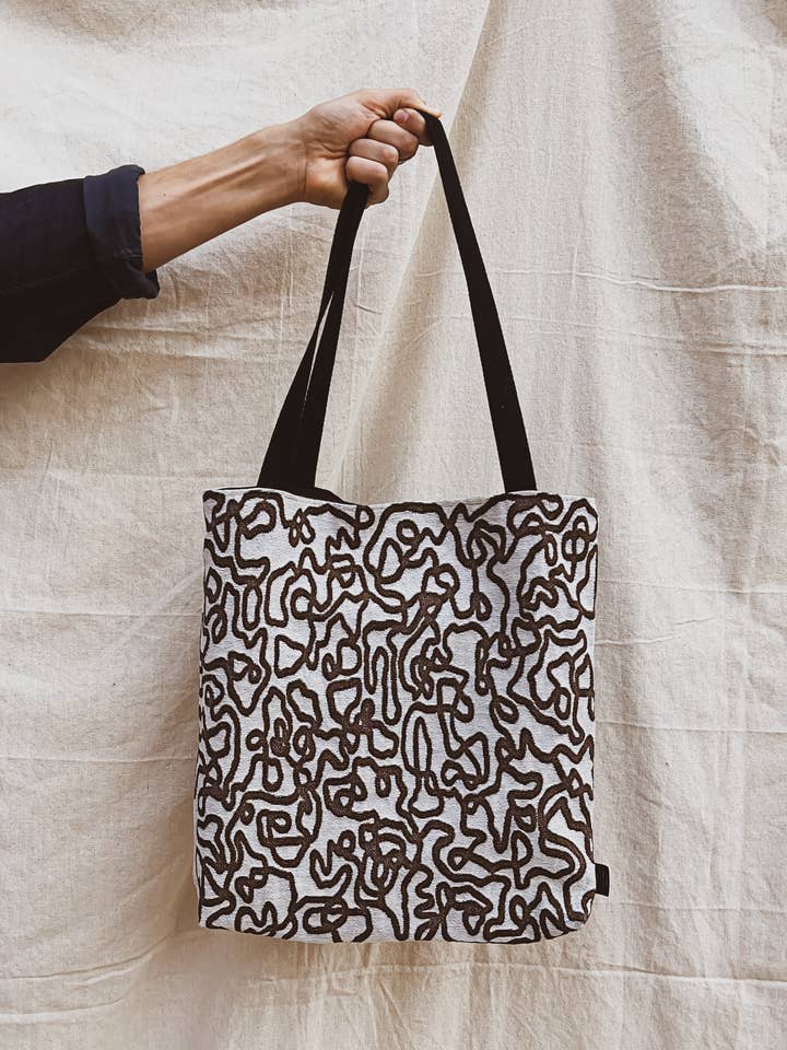 Sac fourre-tout tissé OXIDE | Sac à bandoulière unisexe pour la vente par PAR KER made