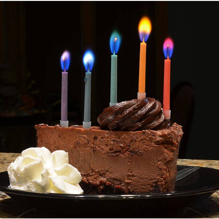 JII - Wholesale Cake Candle - Colorflame Birthday Candles in 26 Piece Counter Display13