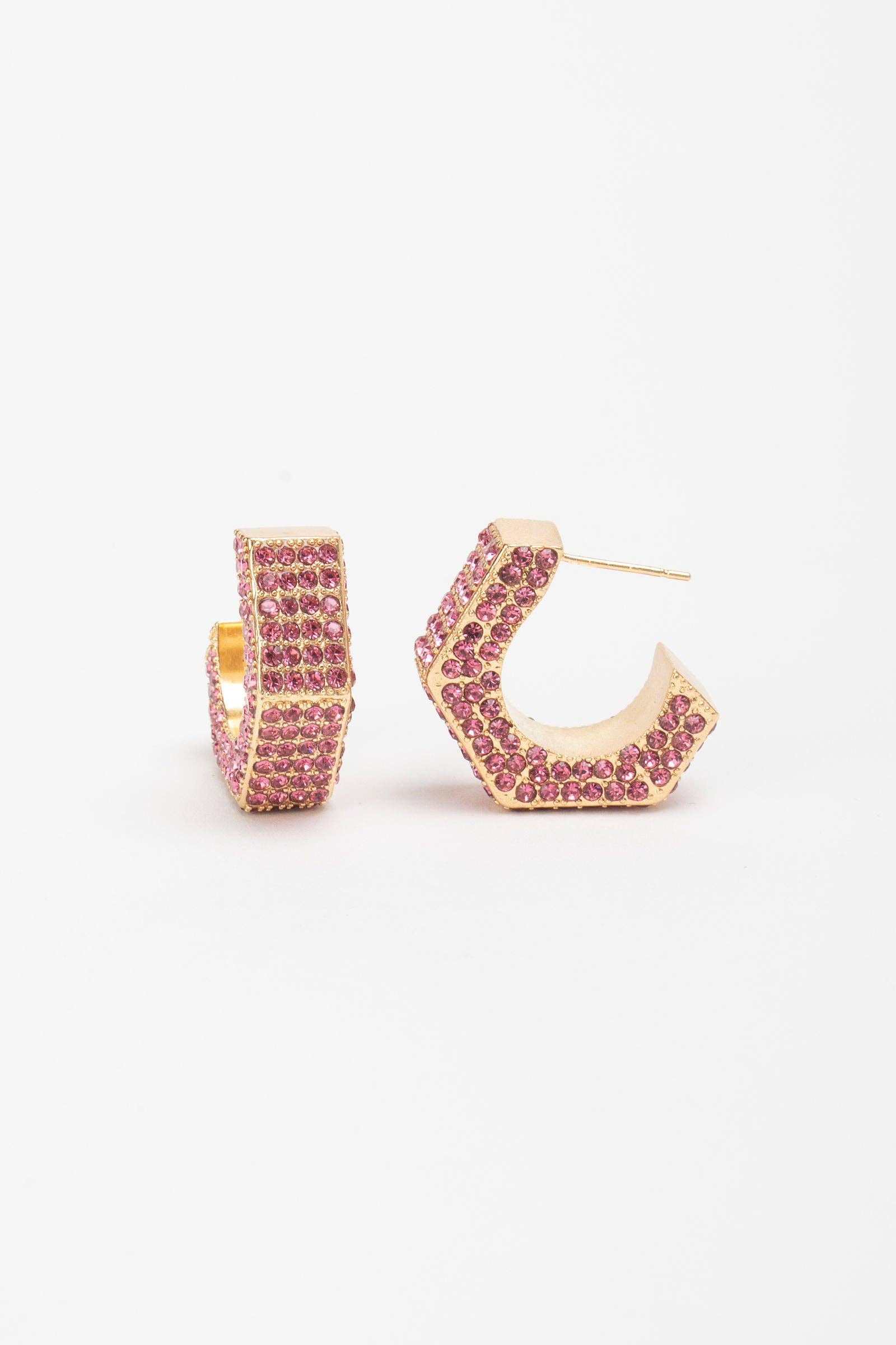 Violet & Brooks - Wholesale Hoop Earrings - Brooke Hexagon Hoop2