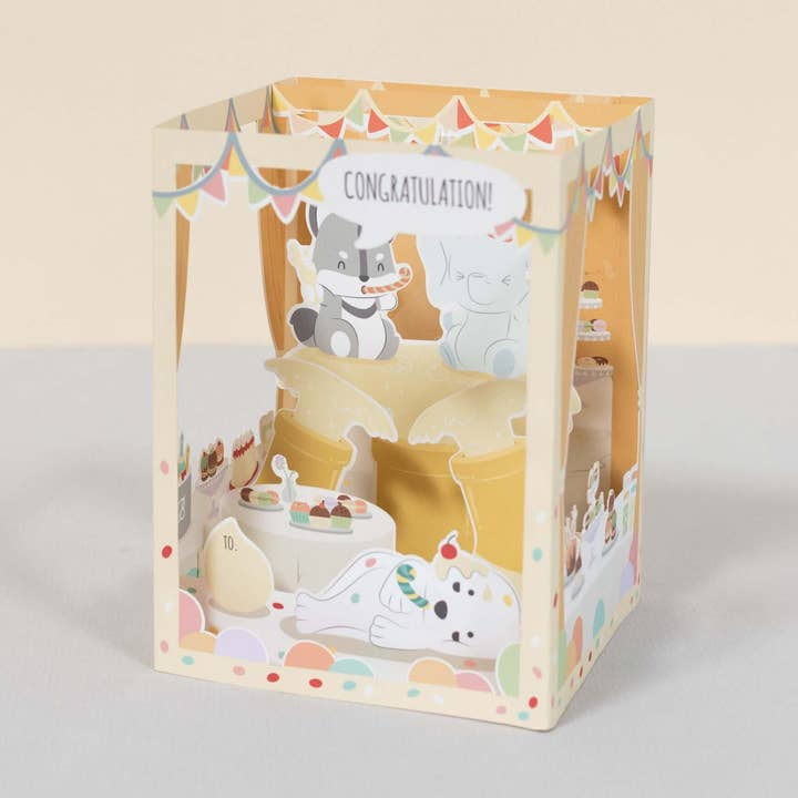 3D Greeting Card - Congratulations for wholesale by Bellzi
