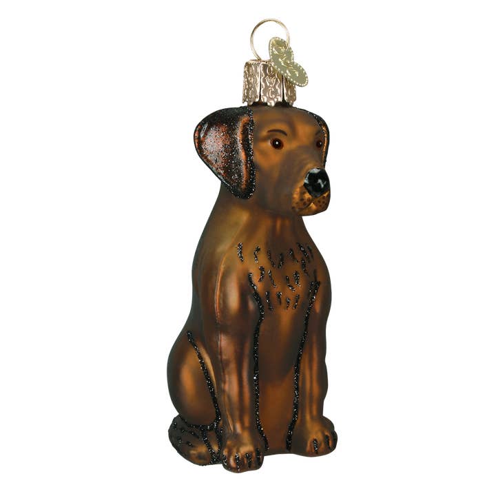 Old World Christmas - Wholesale Ornament - Chocolate Labrador Ornament1