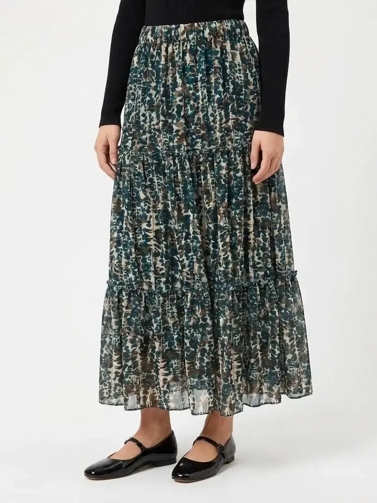 Mimi & Gogo - Wholesale Skirt - Women's - Printed Skirt With Lining @9705_JuImprimee7