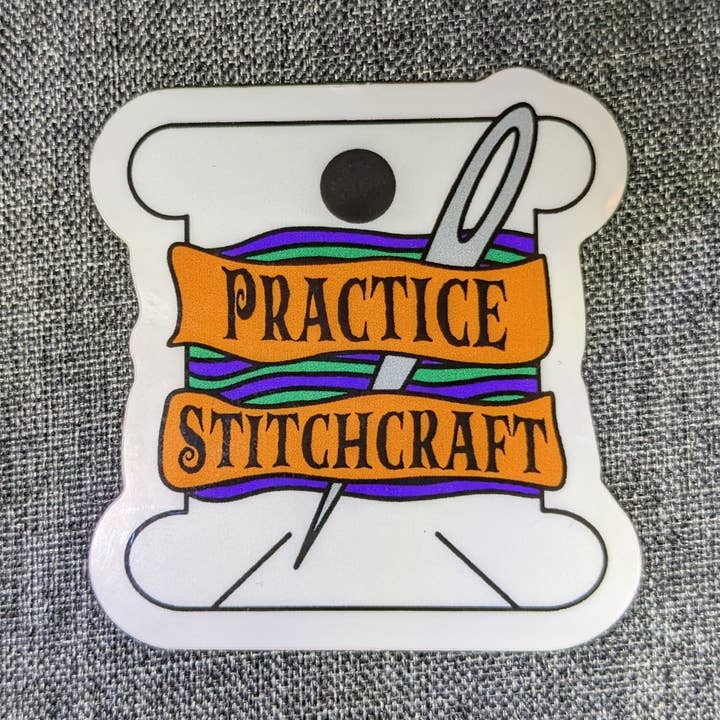 Practice Stitchcraft - Vinyl Sticker for wholesale by Live and Dye LA