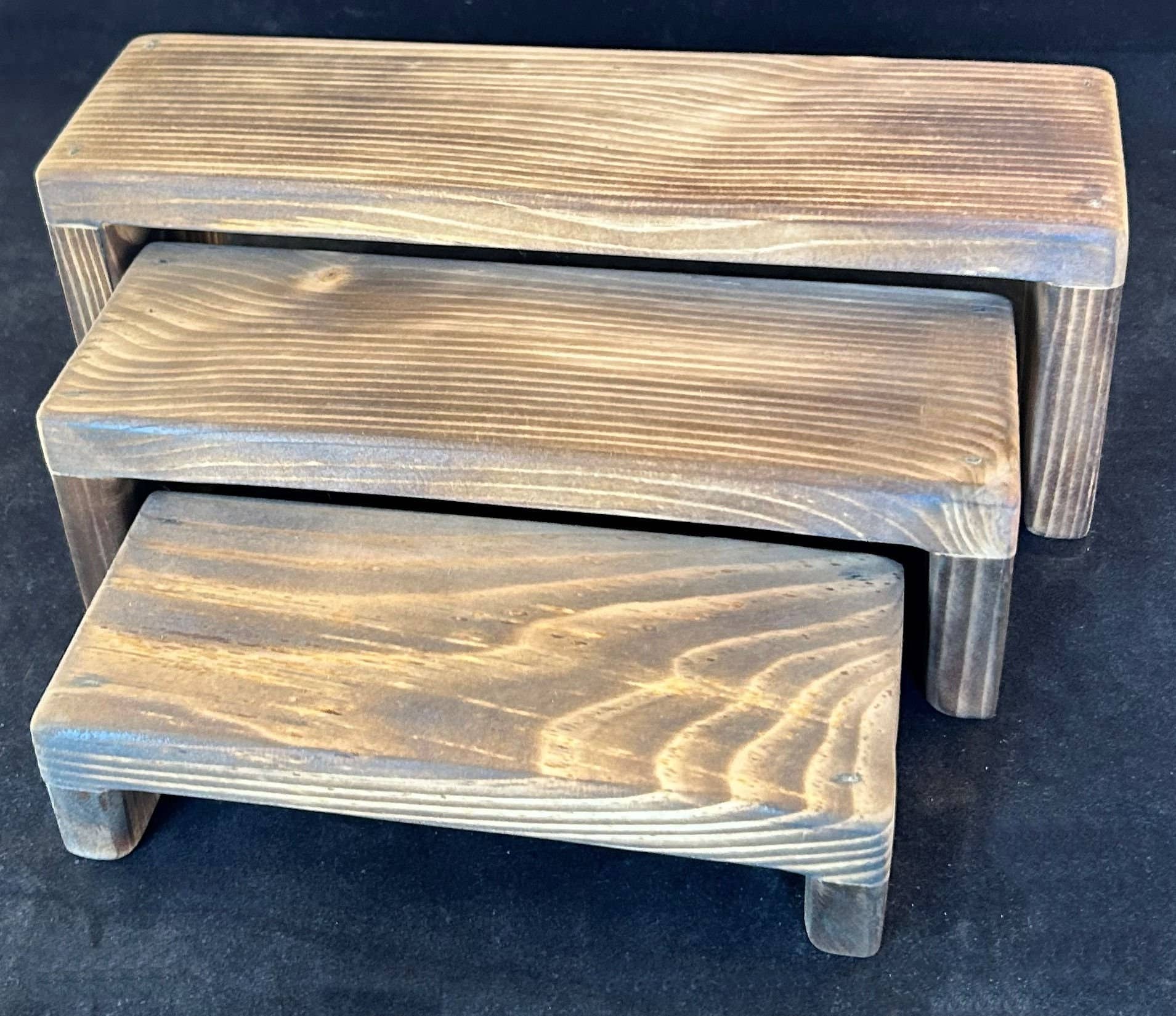 Gifted Shop Works, LLC - Wholesale Jewelry Stand & Display - Wood Nesting Display Risers For Jewelry, Food, Decor2