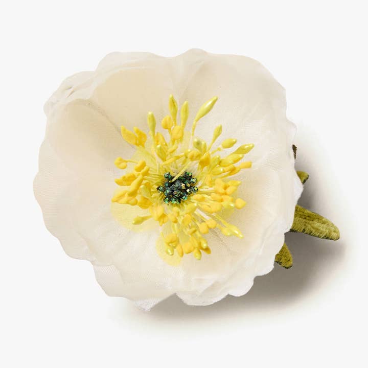 Helena Simon - Wholesale Brooch - The White Poppy0