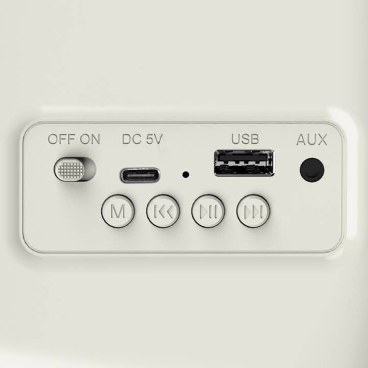 Haeger - Wholesale Small/Handheld Appliance - Vintage FM Radio HAEGER Heritage Bluetooth Cream - 20h Autonomy, AM/FM, USB, AUX, Bluetooth1