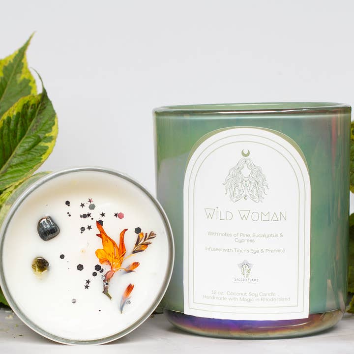 Wild Woman - Intention Coconut Soy Candle for wholesale by Sacred Flame