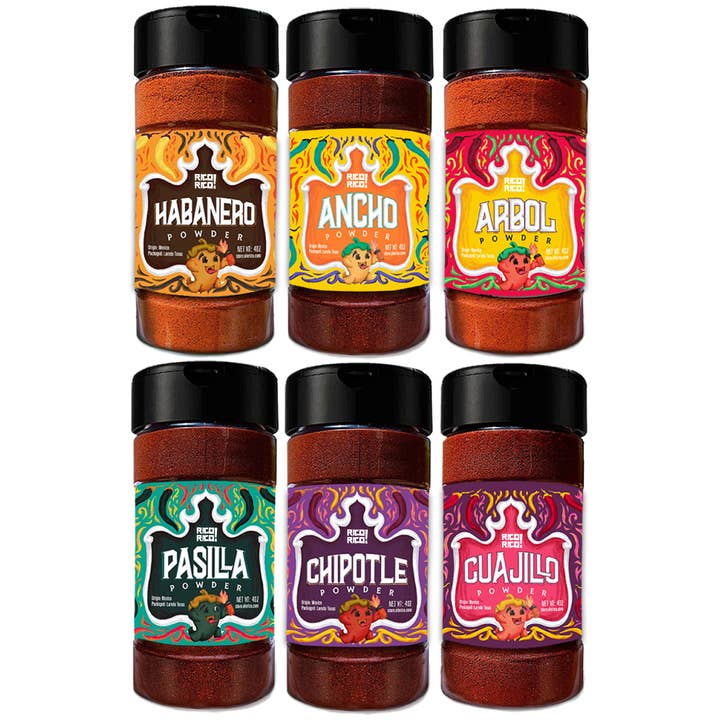 Rico Rico – wholesale Dried spice mix – 4oz. Dried Chile Powder Shakers