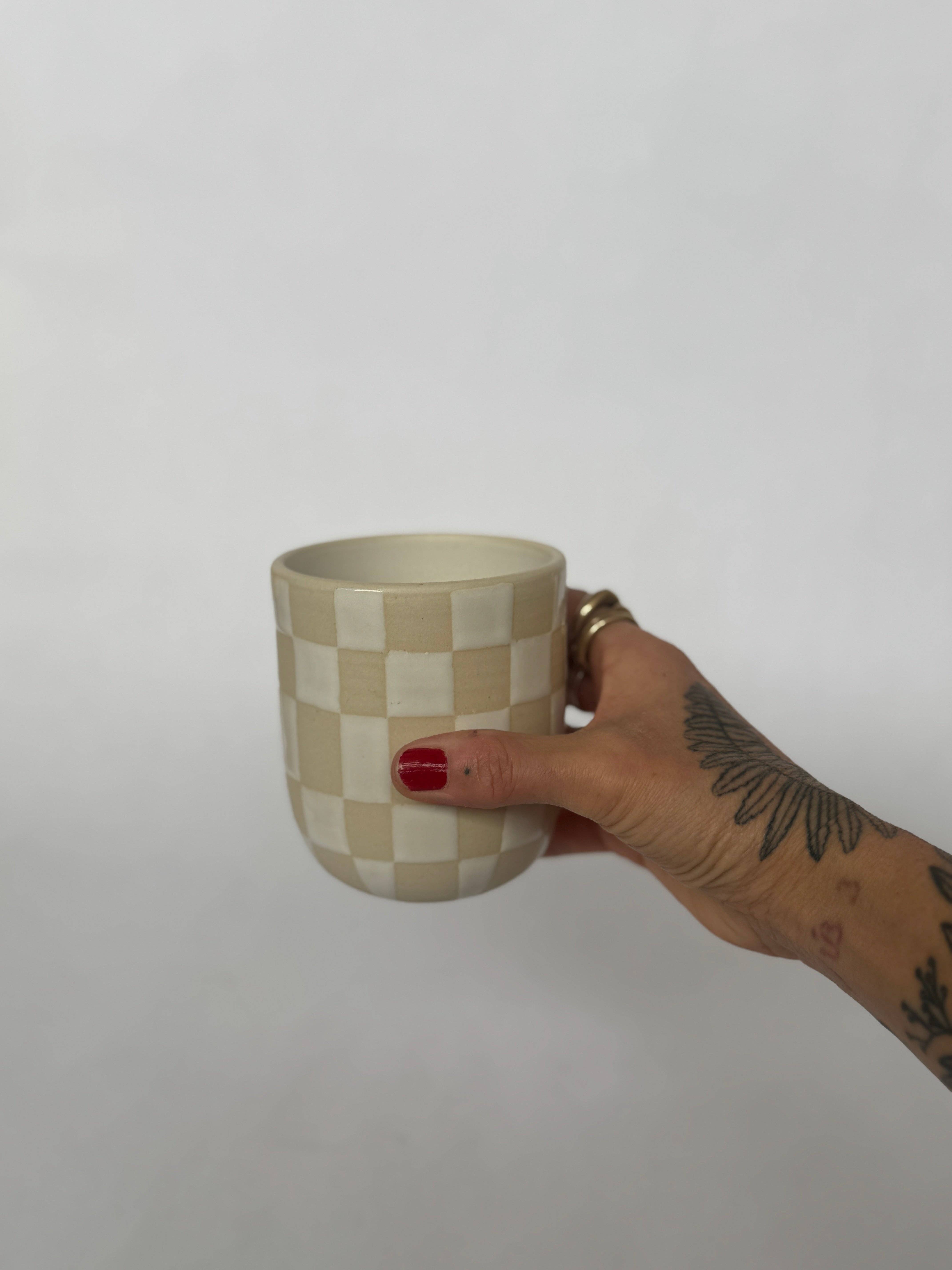 isiko - Wholesale Coffee/Tea Cup - Checkered Cup2