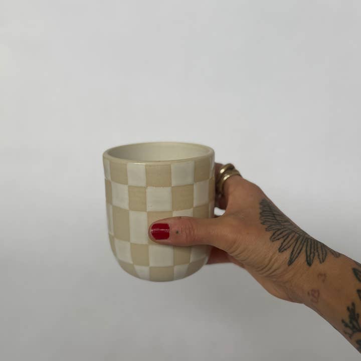 isiko - Wholesale Coffee/Tea Cup - Checkered Cup2