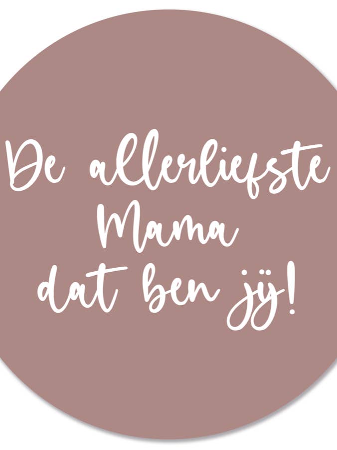 Muurcirkel mama roze for wholesale by Label2X B.V.