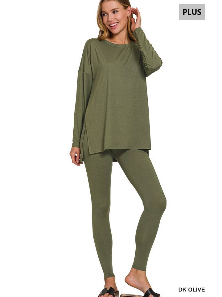Vanilla Monkey – wholesale Lounge set – Women's – Plus Brushed Dty Microfiber Loungewear Set10