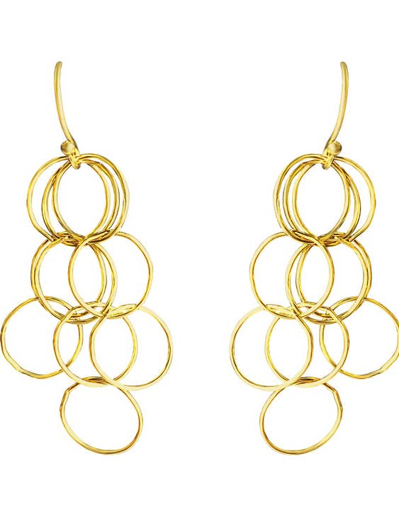 Waterfall earrings for wholesale by Treisi