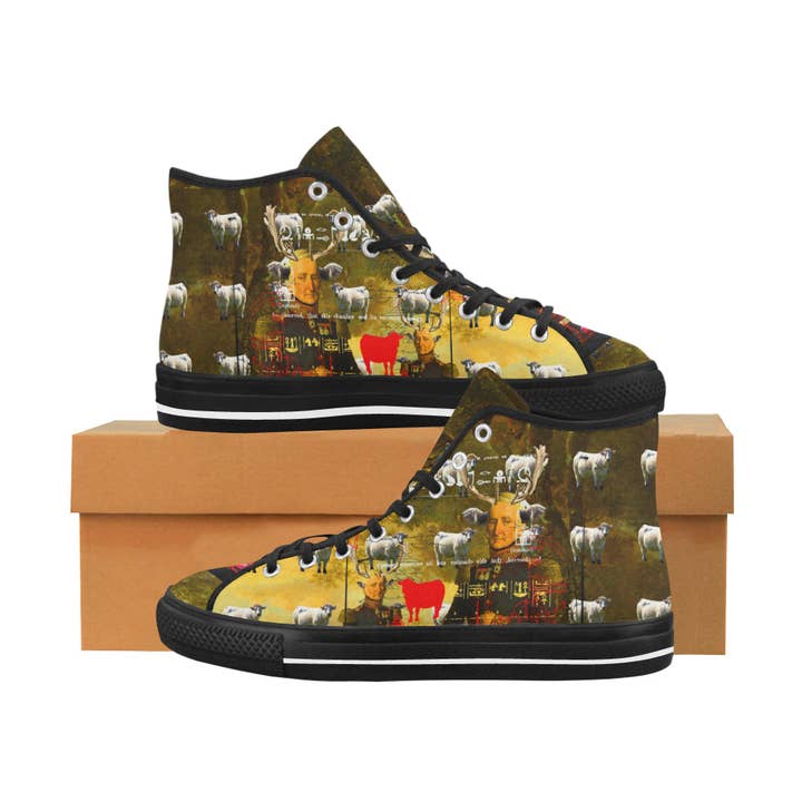 BOVINE Women's All Over Print Canvas Sneakers for wholesale by Bønes and Balløøns