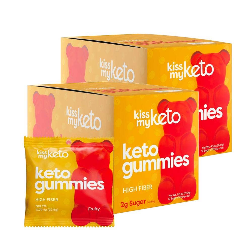 Keto Gummy Bears - Low Sugar Mixed Fruit Keto Gummies (1g) - Healthy Keto  Gummies - 16 Individual Packs of Gummy Bear