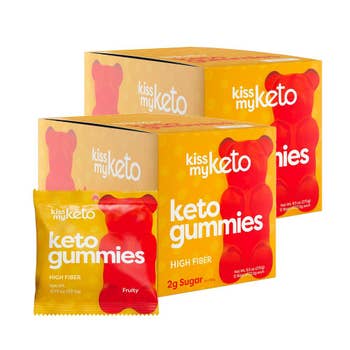 Kiss My Keto Candy, Fruity Flavored, Gummy Bears 0.79 Oz