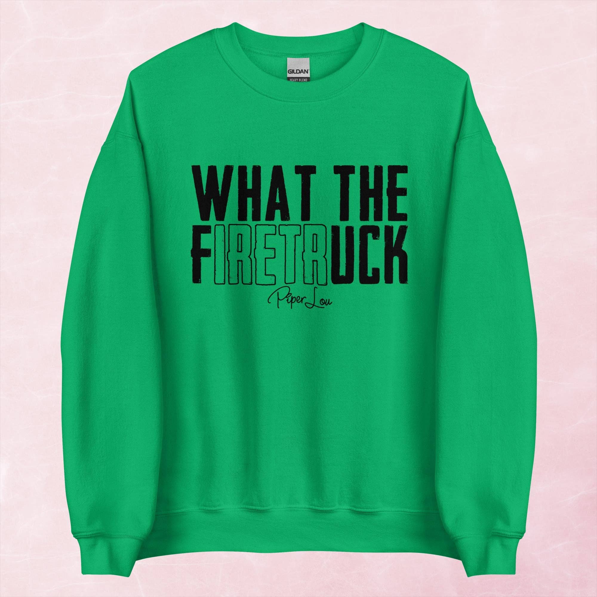Piper Lou Collection - Wholesale Graphic Sweatshirt - Women's - What The Firetruck Graphic Crewneck Sweatshirt9
