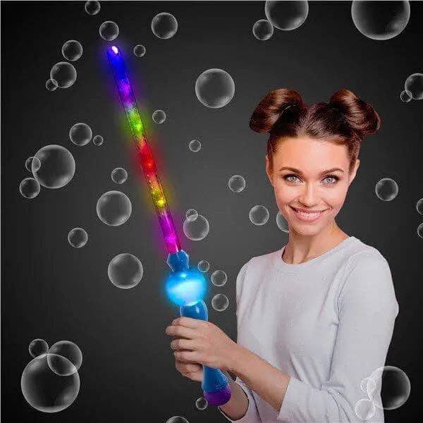 Party Expo, LLC - Wholesale Bubble Wand - Kids - 31.5" Bubble Sword Blue with 2 Bubble Solution7