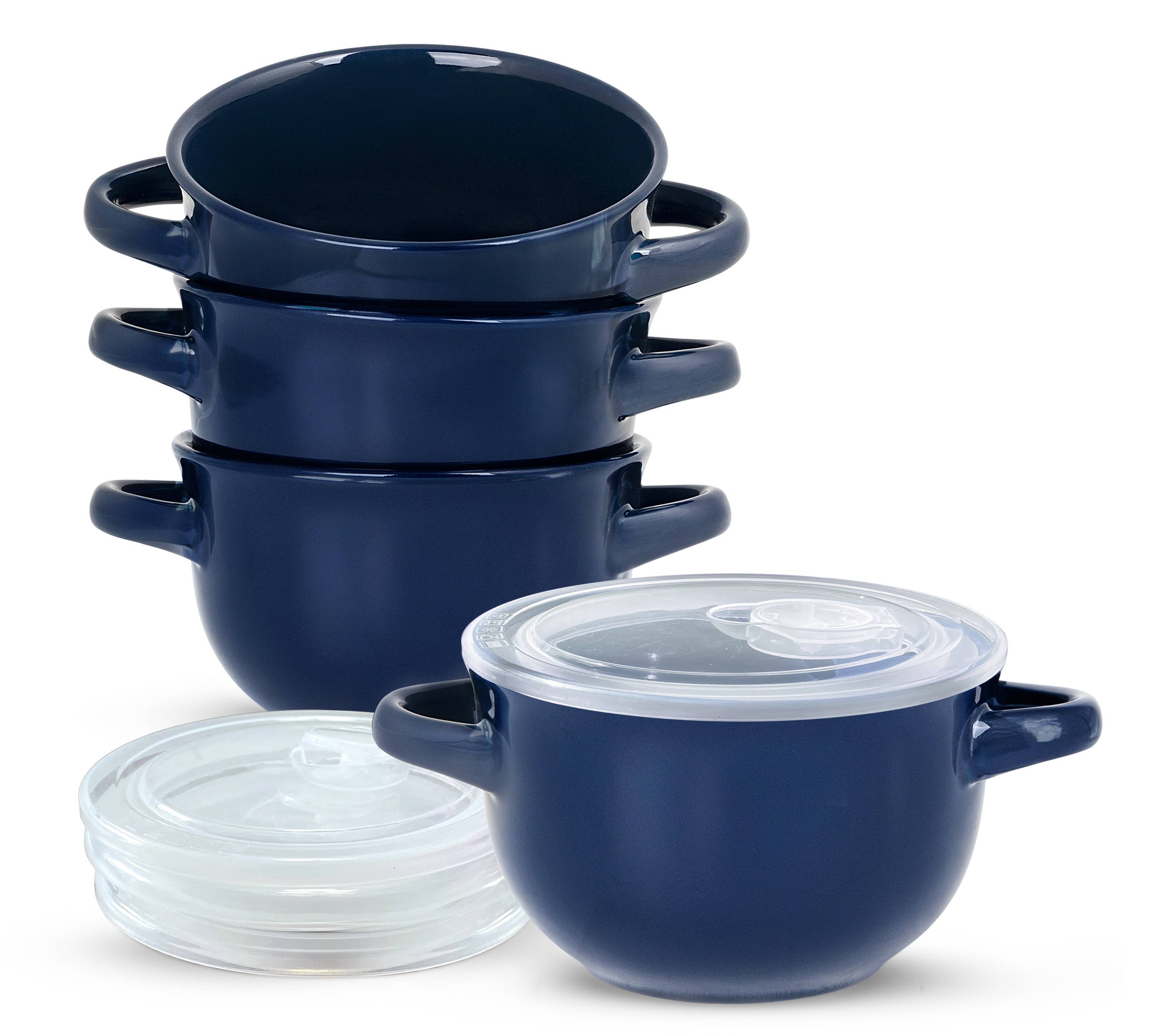 Kook - Wholesale Serve Bowl - Kook Ceramic Soup Crocks, 18 oz, Set of 40