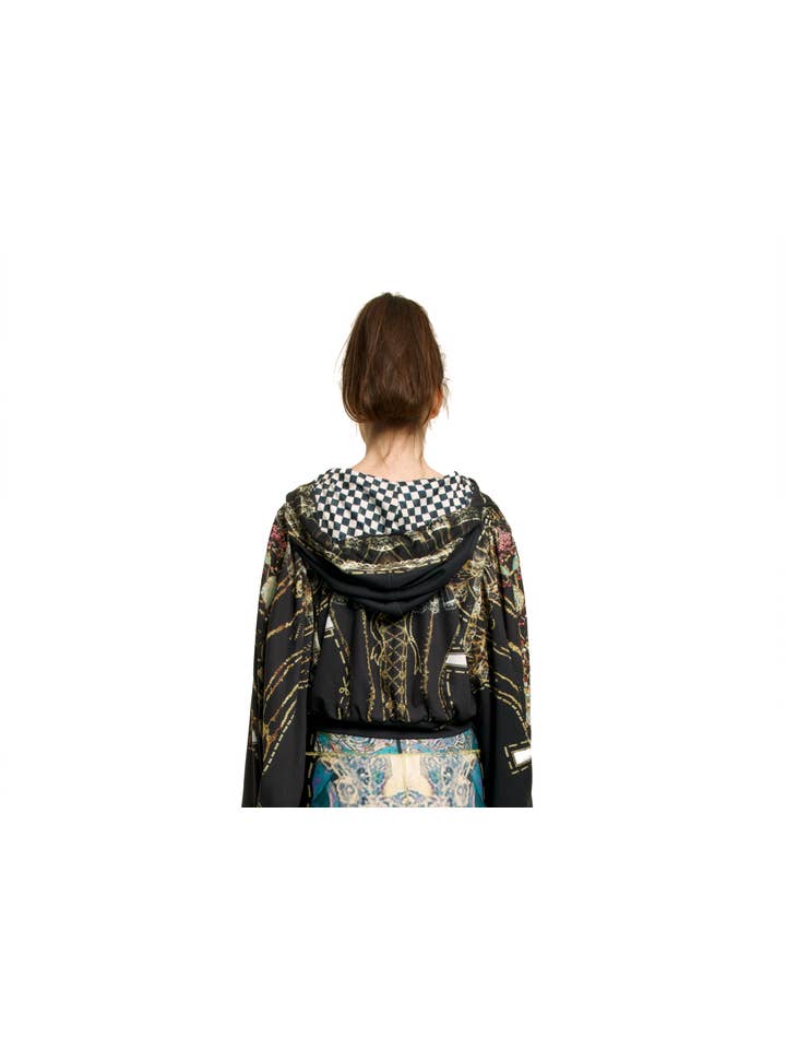 Multi color Black Hoodie Puff - Paper Dolls for wholesale on Faire2