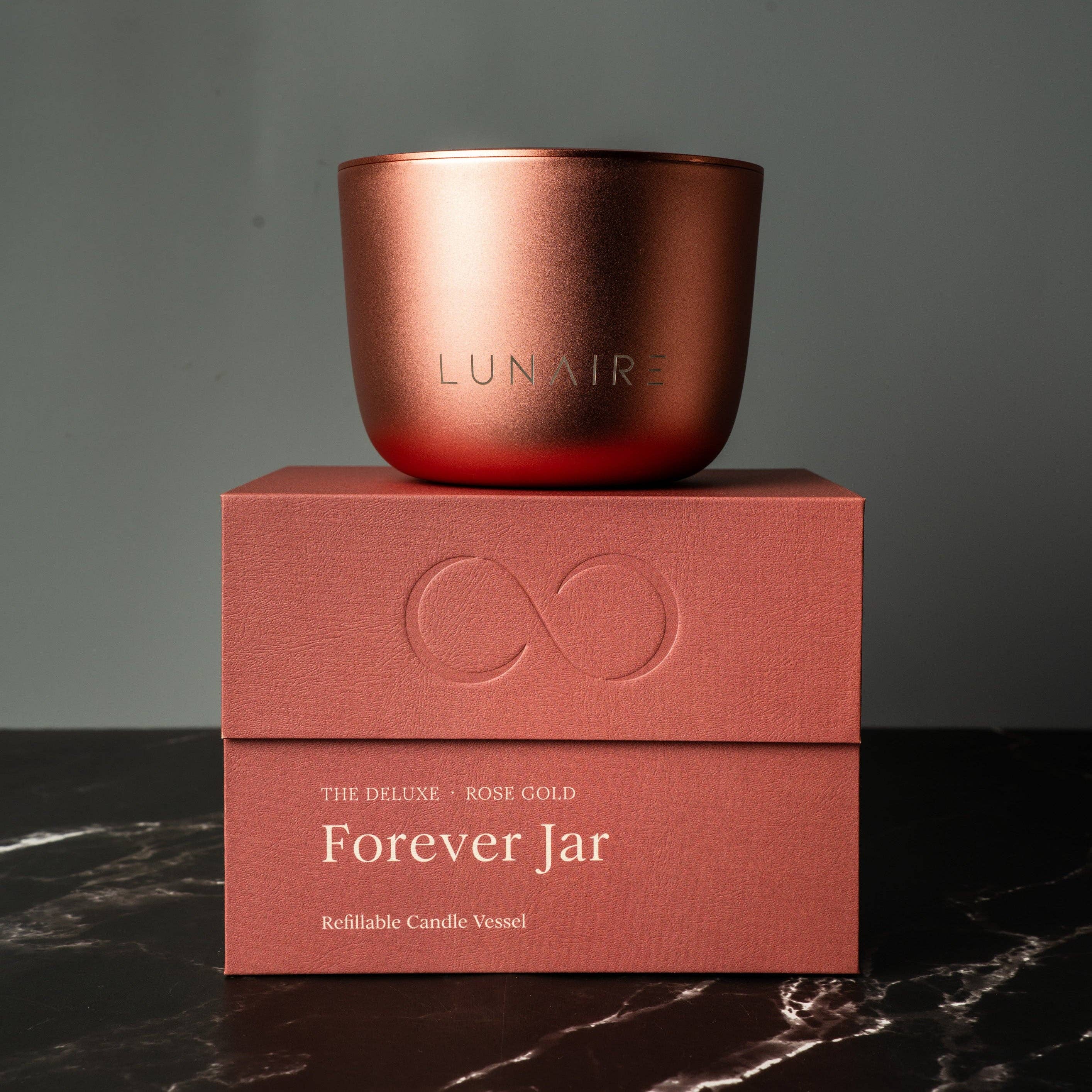 Lunaire - Wholesale Jar/Filled Candle - Rose Gold Jar + Afternoon Bloom Pod12