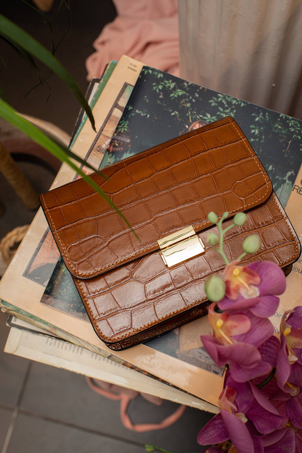 Cherry Paris - Wholesale Messenger Bag - Women's - MILENA CROCO bag - 40746