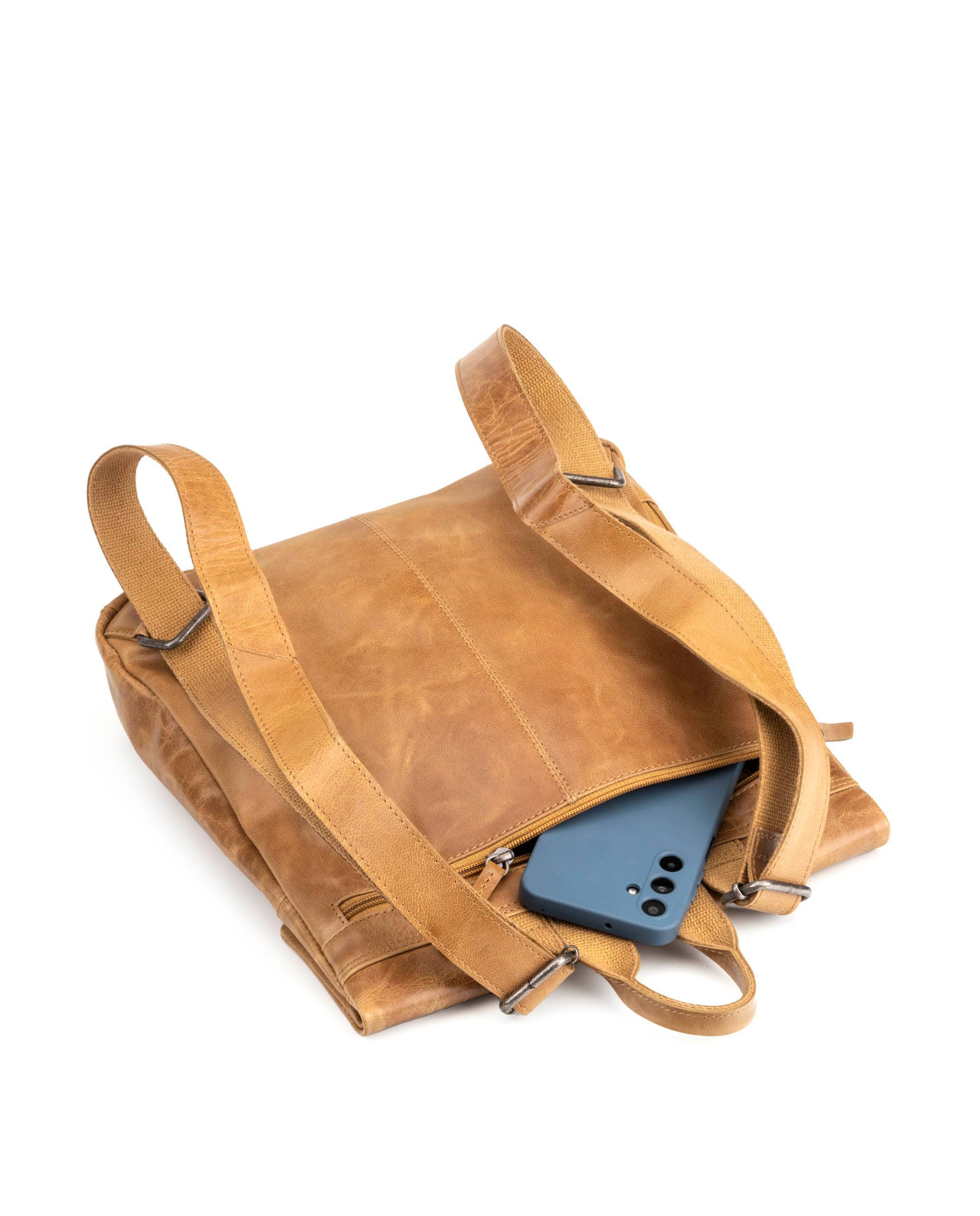 Stamp - Vente Sac à dos – femme - Sac à dos antivol Stamp St5247, Femme, Cuir Crackle7