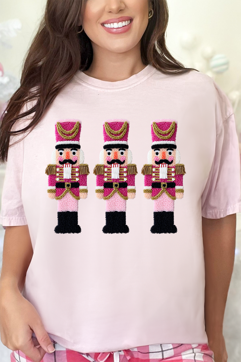 Wholesale Accessory Market - Wholesale T-Shirt - Women's - Faux Yarn Holiday Guard Nutcracker Comfort Colors Adult Ring-Spun Cotton Tee0