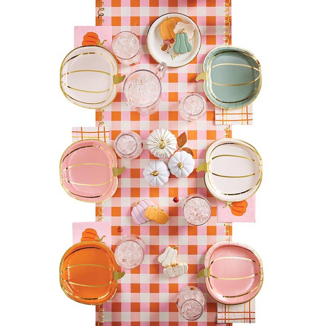 Slant Collections by Creative Brands - Wholesale Disposable Plate - Foil Round Paper Plates - Happy Fall - 8ct1