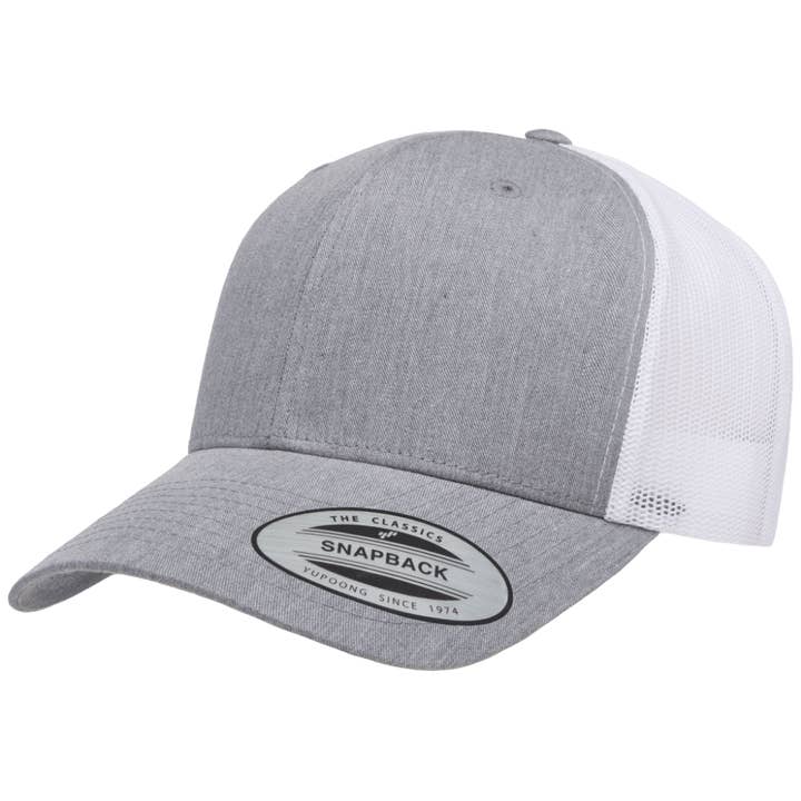 The Park Wholesale - Wholesale Trucker Hat - Unisex - Yupoong 6606T Retro Trucker Hat, Baseball Cap with Mesh Back, 2-Tone Colors - YP Classics®