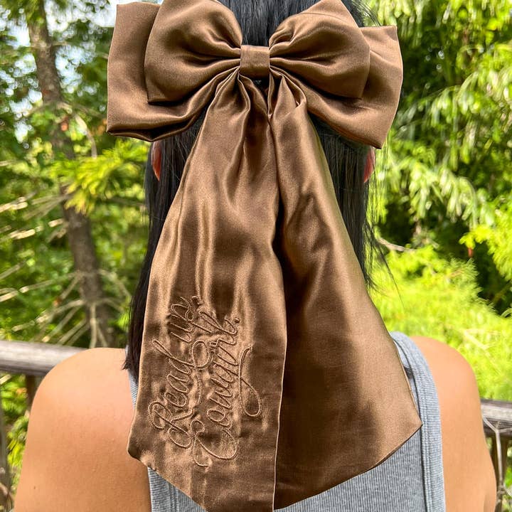 Blissfully Bookish Company - Wholesale Hair bow – Women’s - Read Up, Cowgirl Bow Clip | Bookish Hair Accessory2
