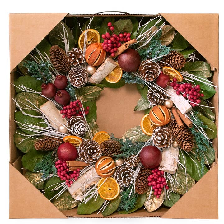 Andaluca - Wholesale Wreath - Pomegranate Citrus Wreath8