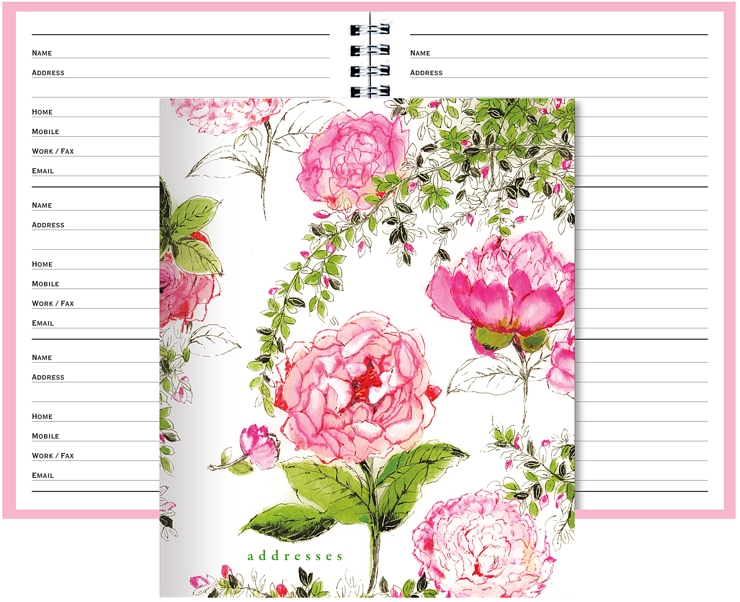 Peter Pauper Press - Wholesale Address Book - Rose Garden Large Address Book1