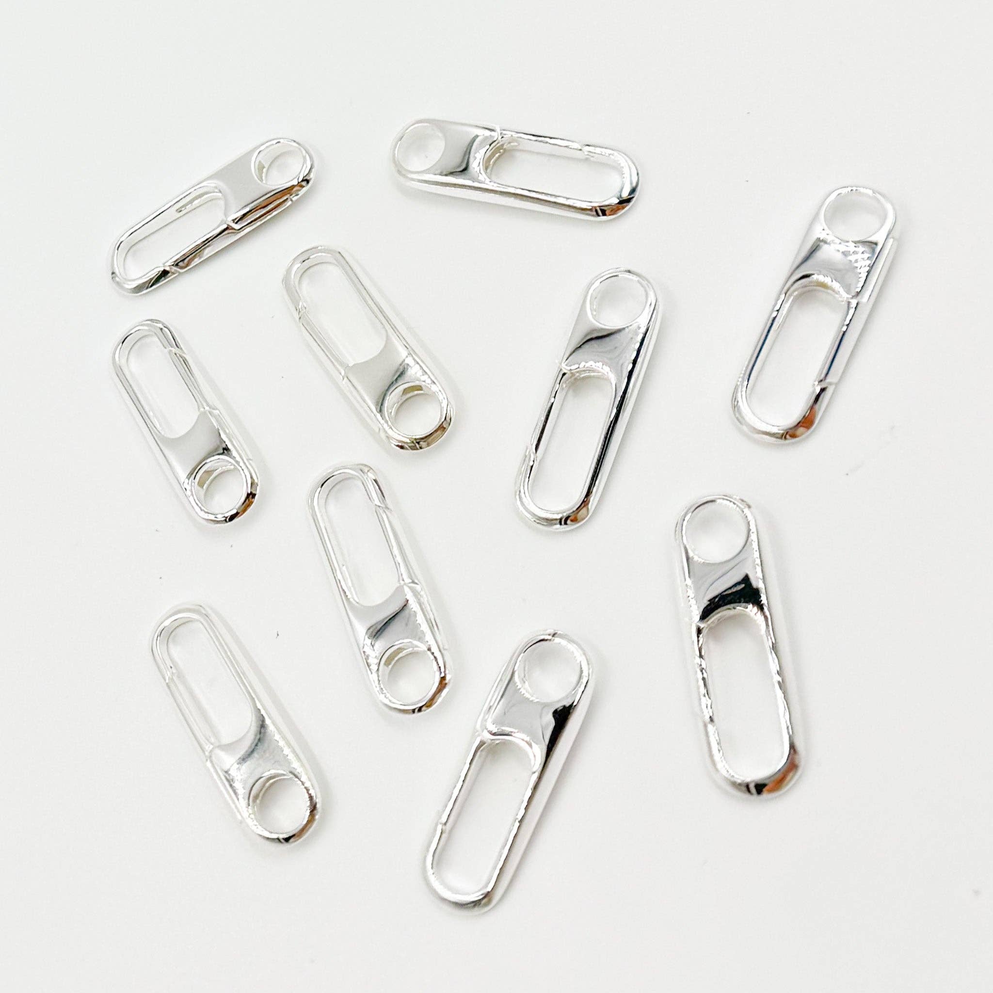 Tresor Jewelry Inc. - Vente Fermoir - 1355SS. Fermoir ovale en argent sterling blanc 20MM1