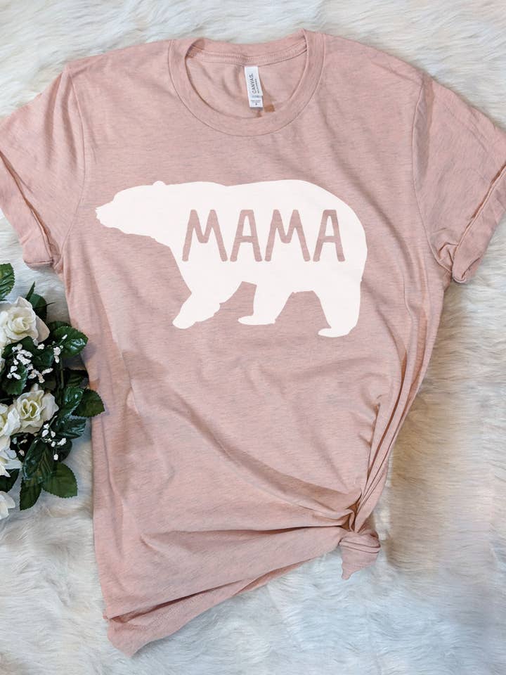House Of Rodan - Vente T-shirt à imprimés – femme - Mama Bear - Mama Ours Maman Maman Mère Mignon stupide Drôle T-Shirt1