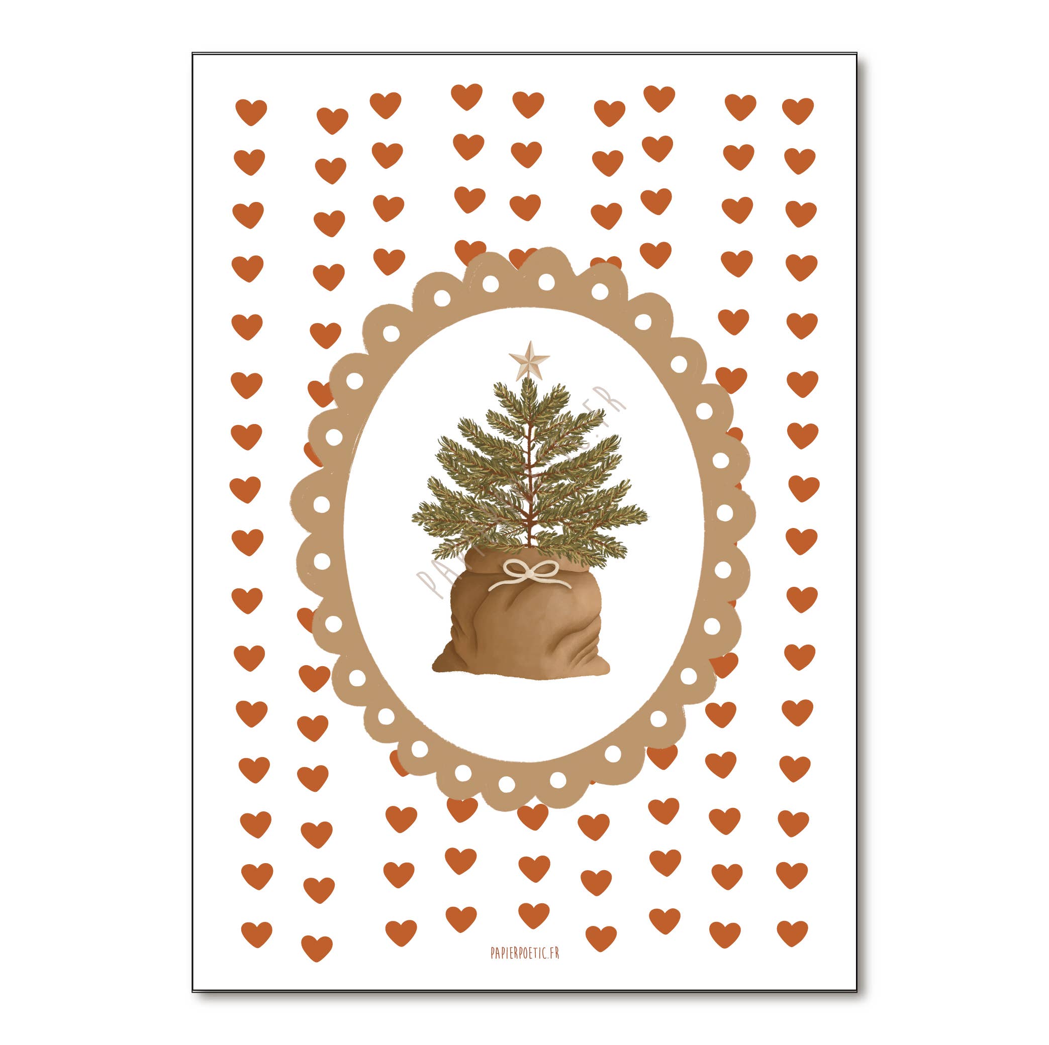 Papier Poetic - Wholesale Poster - "Christmas Tree Medallion" stripes0